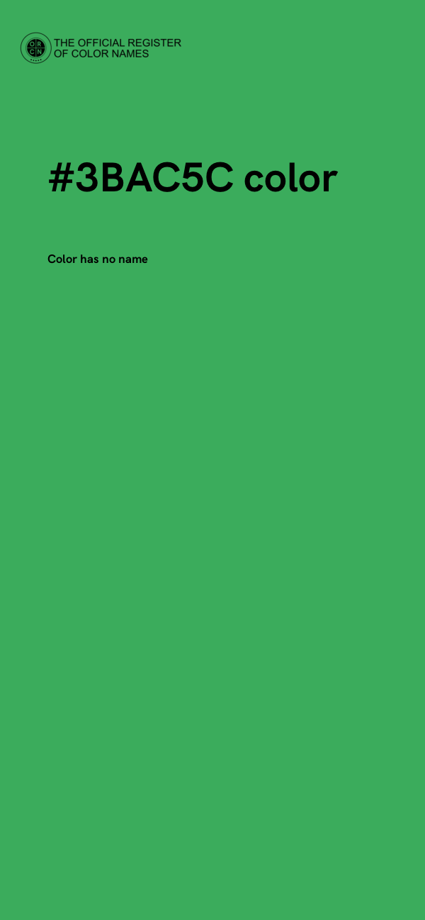 #3BAC5C color image