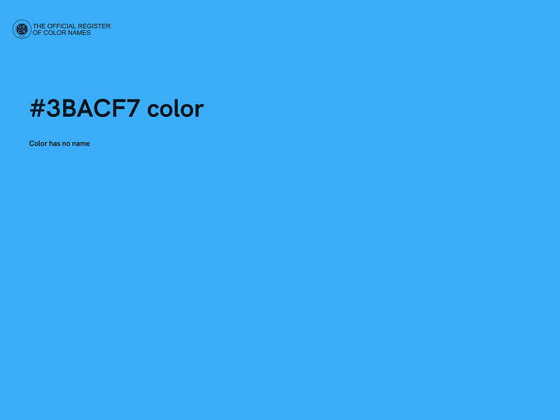 #3BACF7 color image