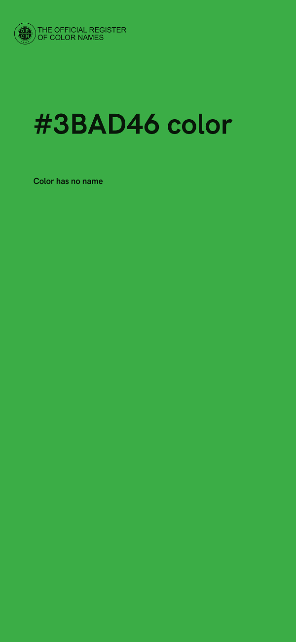 #3BAD46 color image