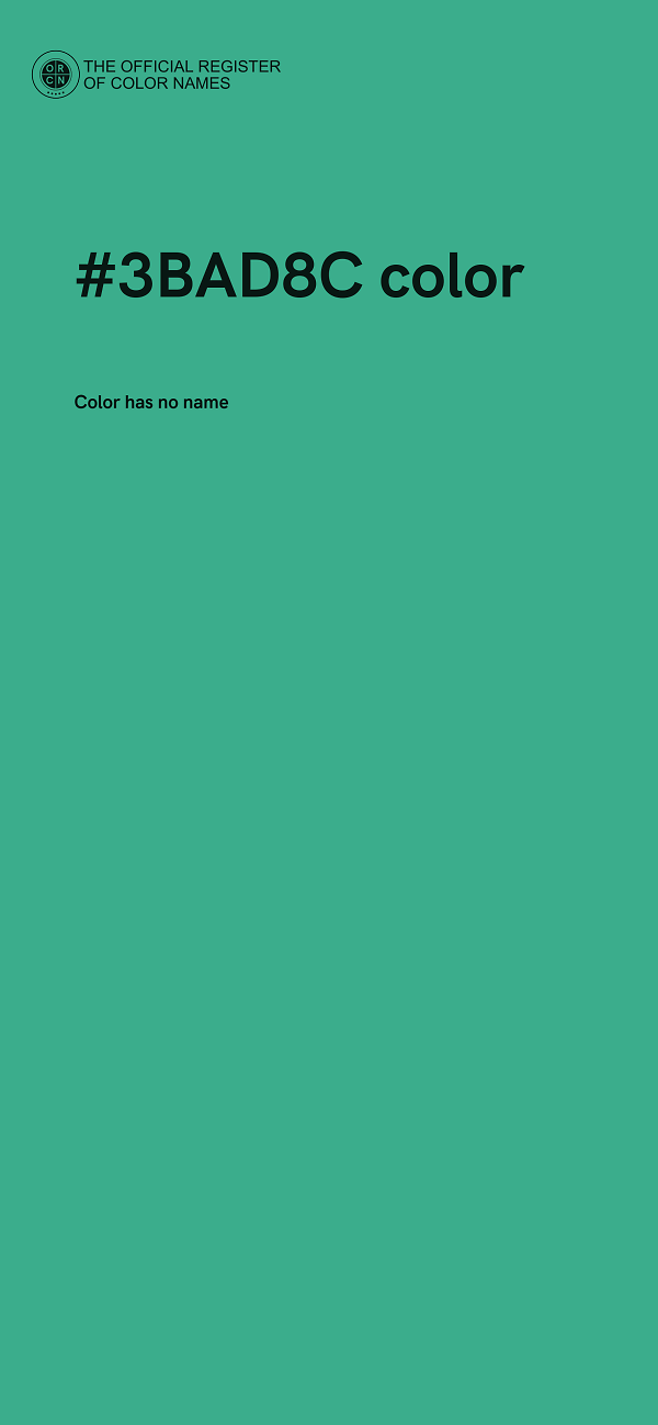 #3BAD8C color image