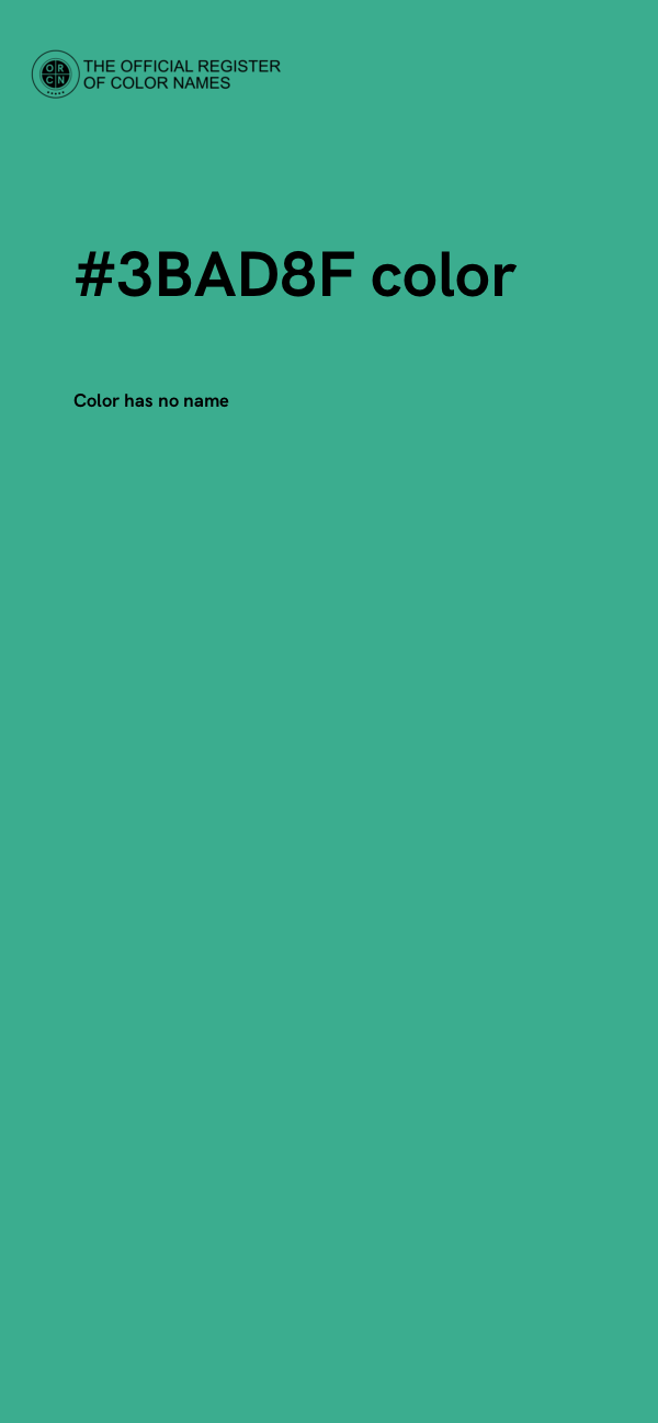 #3BAD8F color image