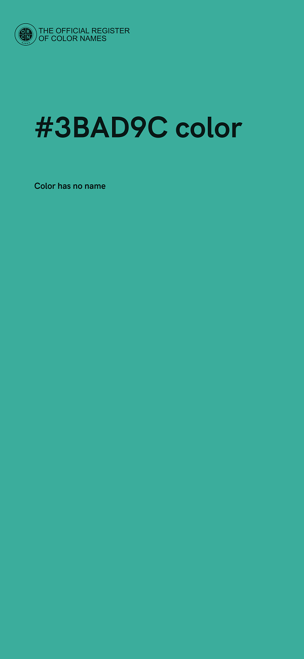 #3BAD9C color image