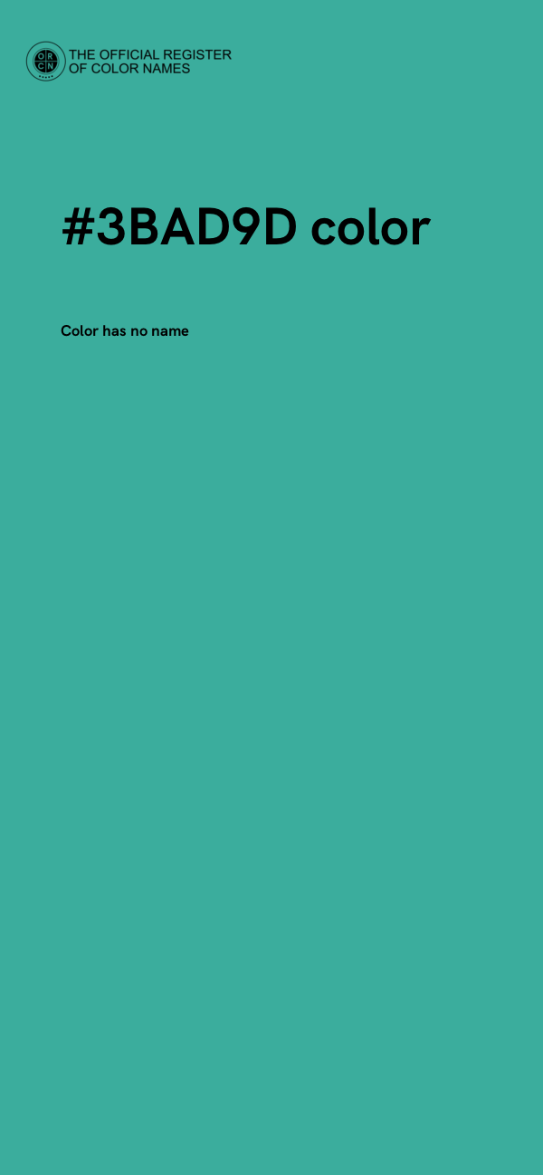 #3BAD9D color image