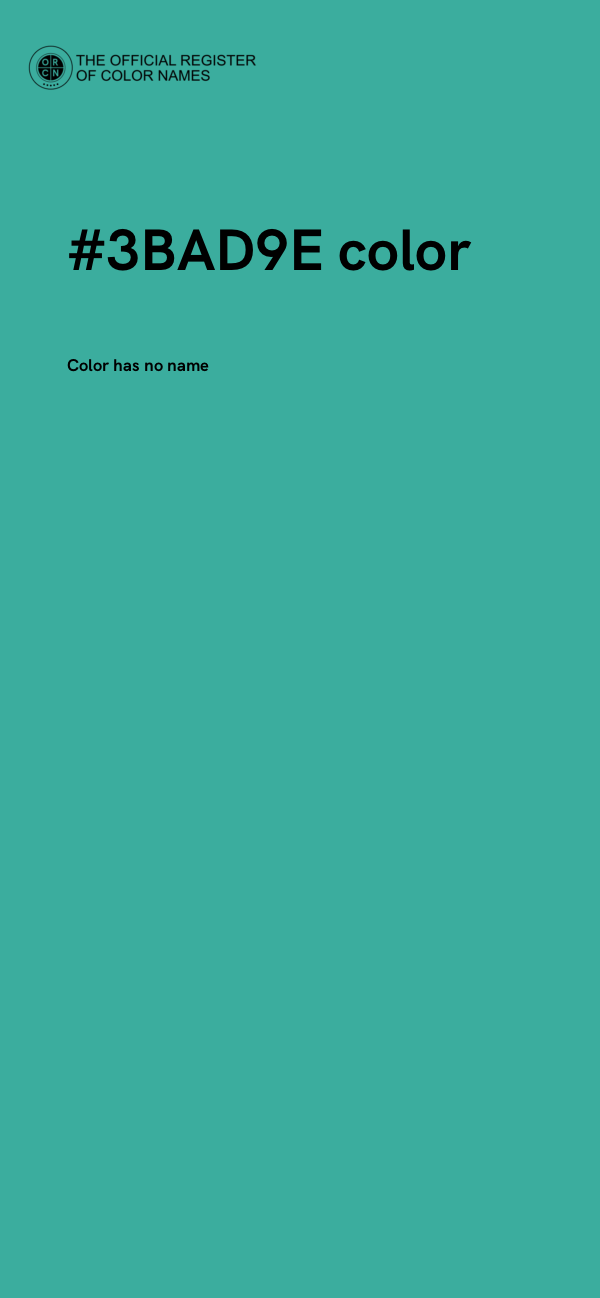 #3BAD9E color image