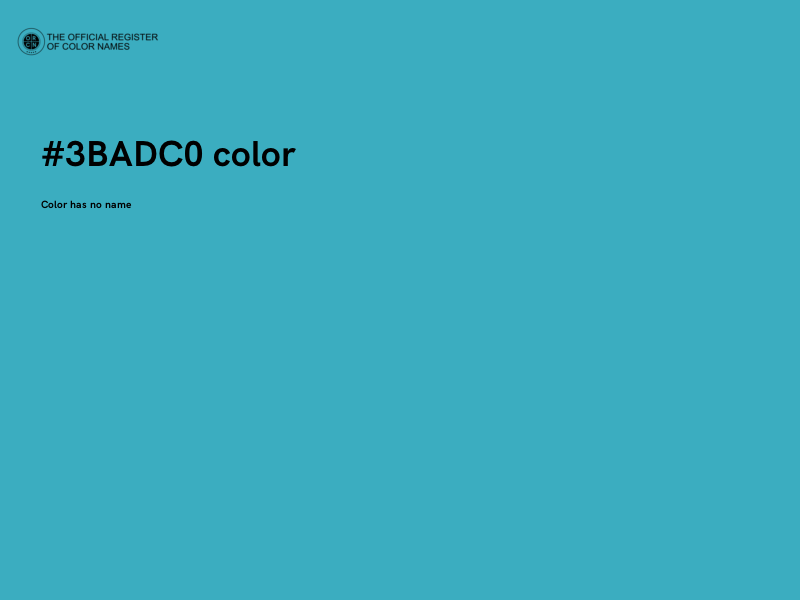 #3BADC0 color image