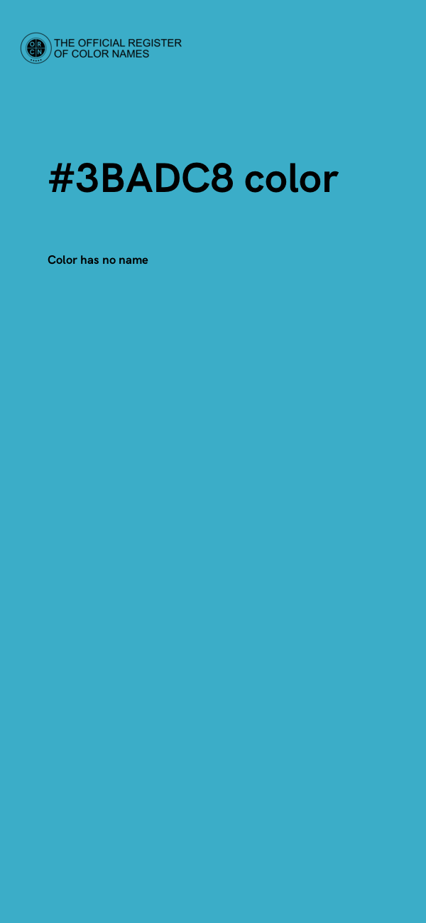 #3BADC8 color image