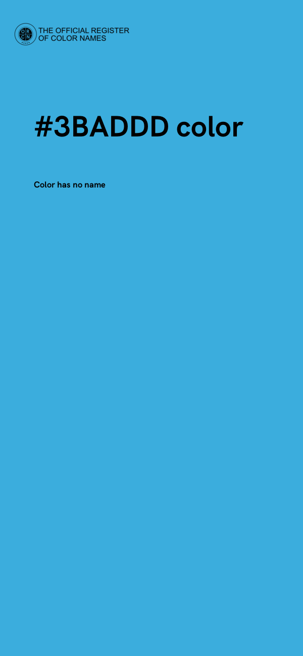 #3BADDD color image