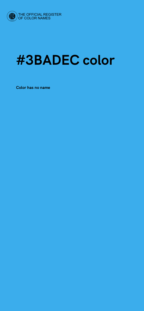 #3BADEC color image
