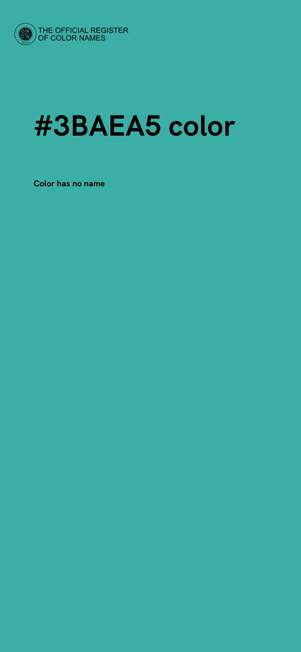 #3BAEA5 color image