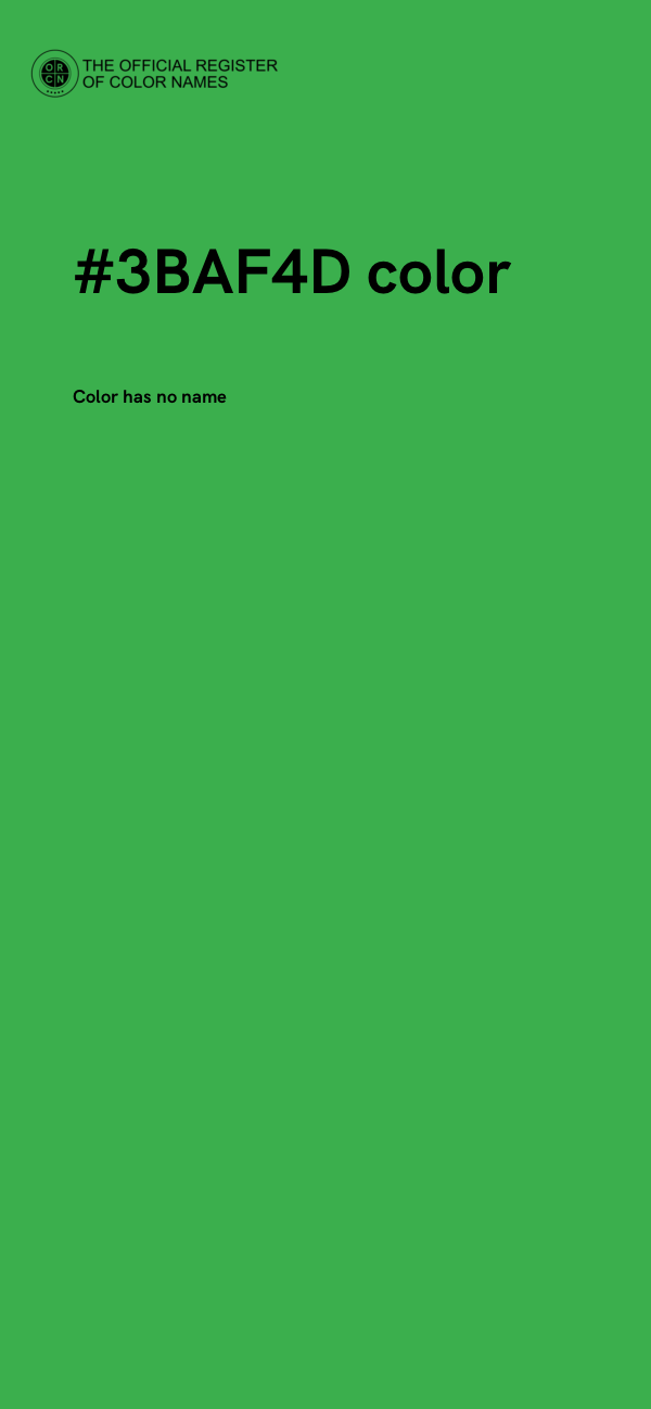 #3BAF4D color image