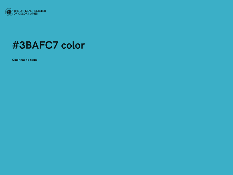 #3BAFC7 color image