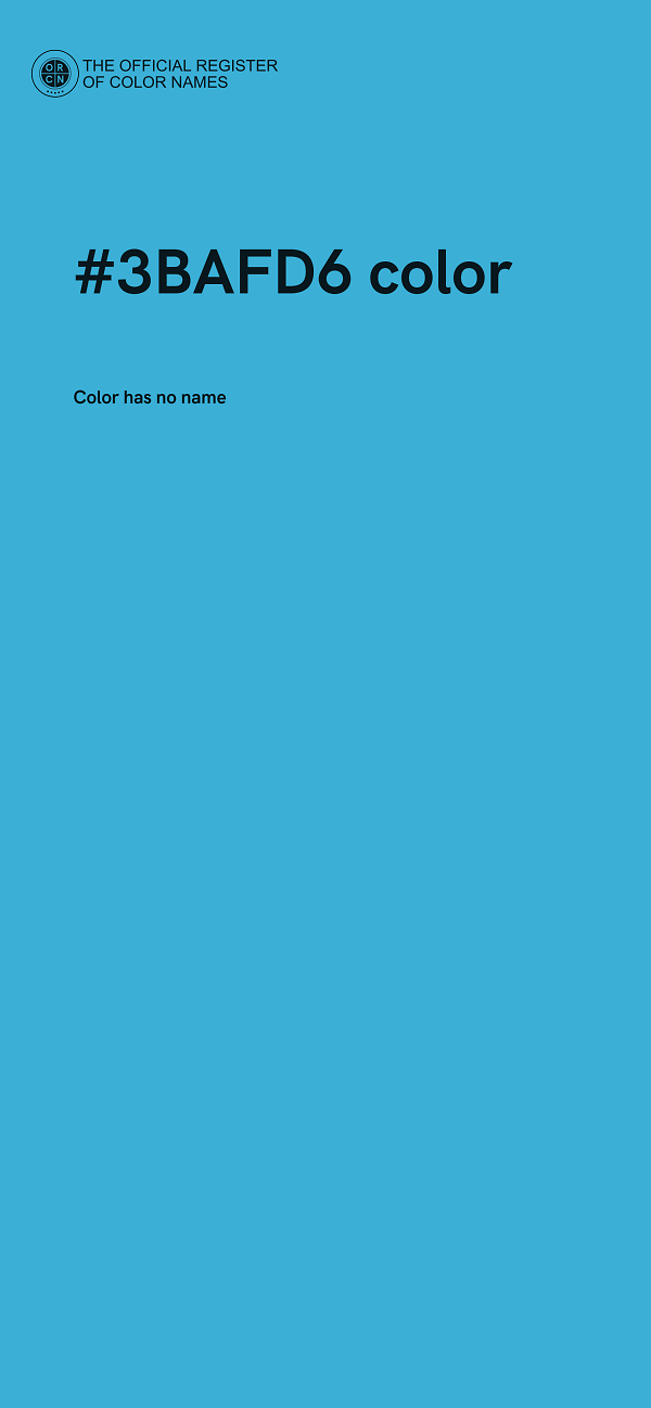 #3BAFD6 color image