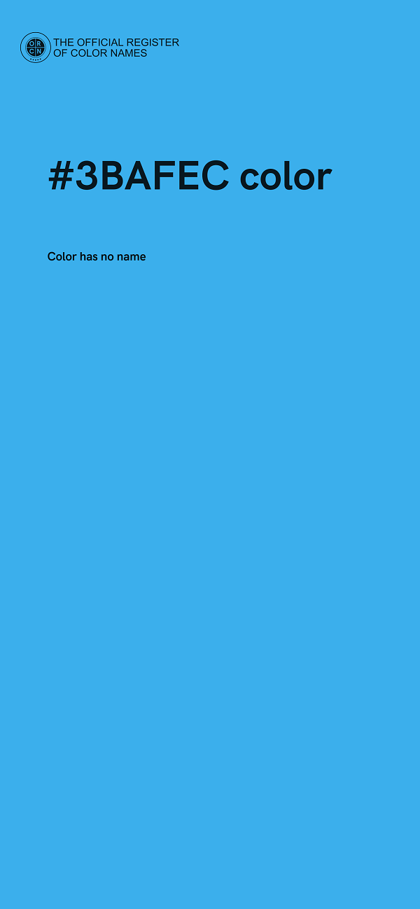 #3BAFEC color image