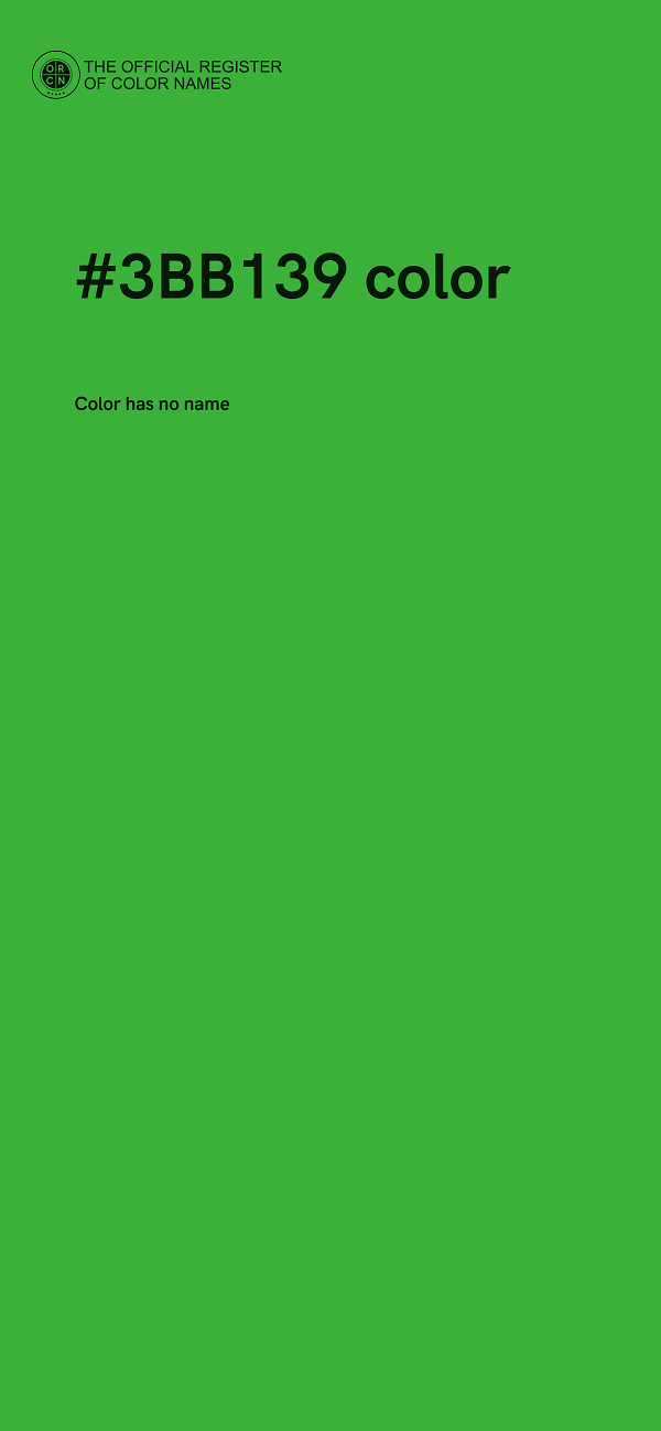#3BB139 color image