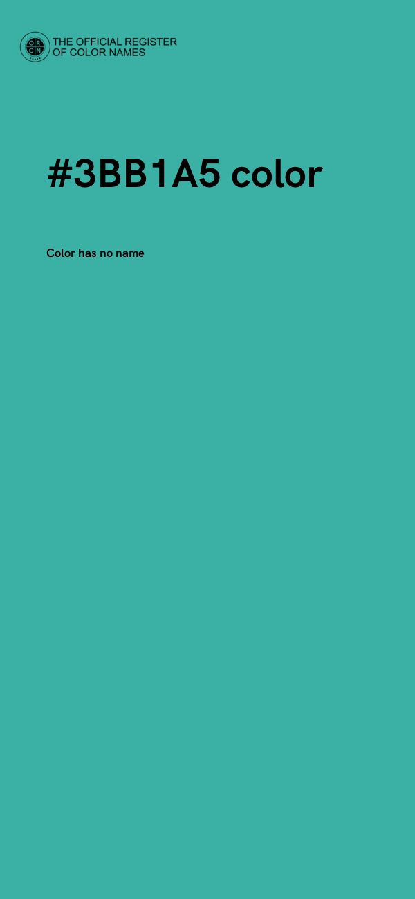 #3BB1A5 color image