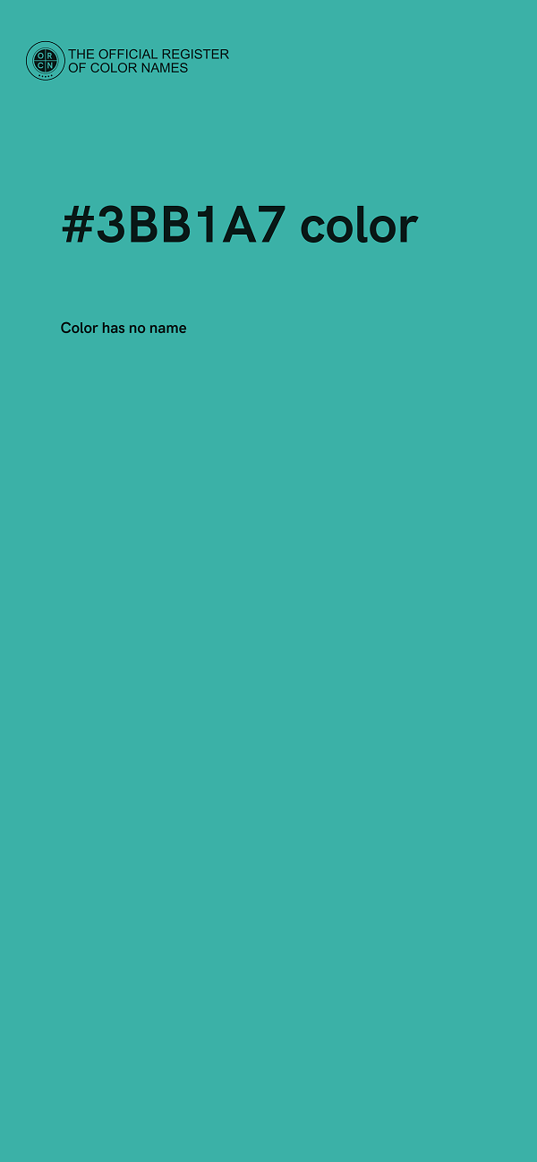 #3BB1A7 color image