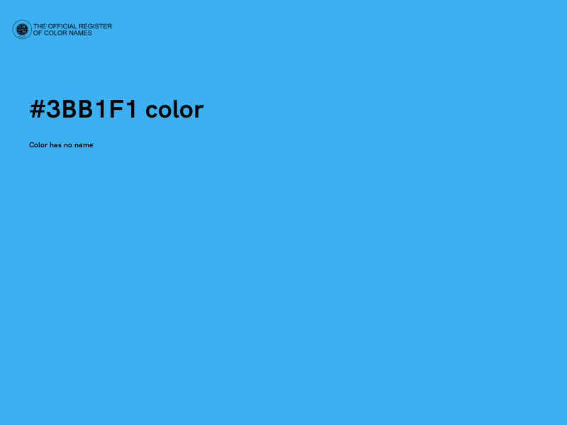 #3BB1F1 color image