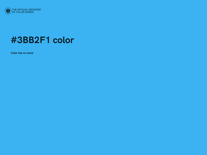#3BB2F1 color image
