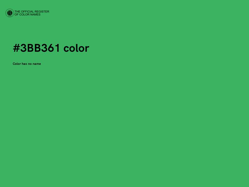 #3BB361 color image