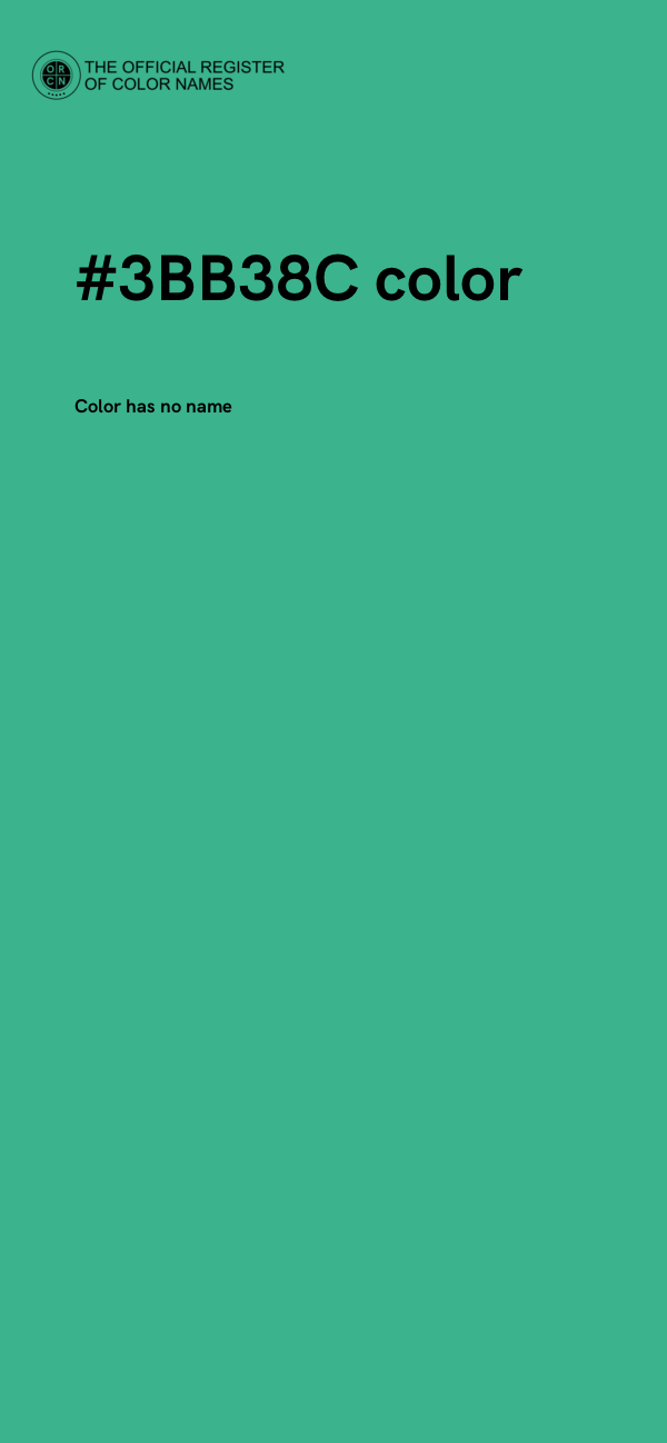#3BB38C color image