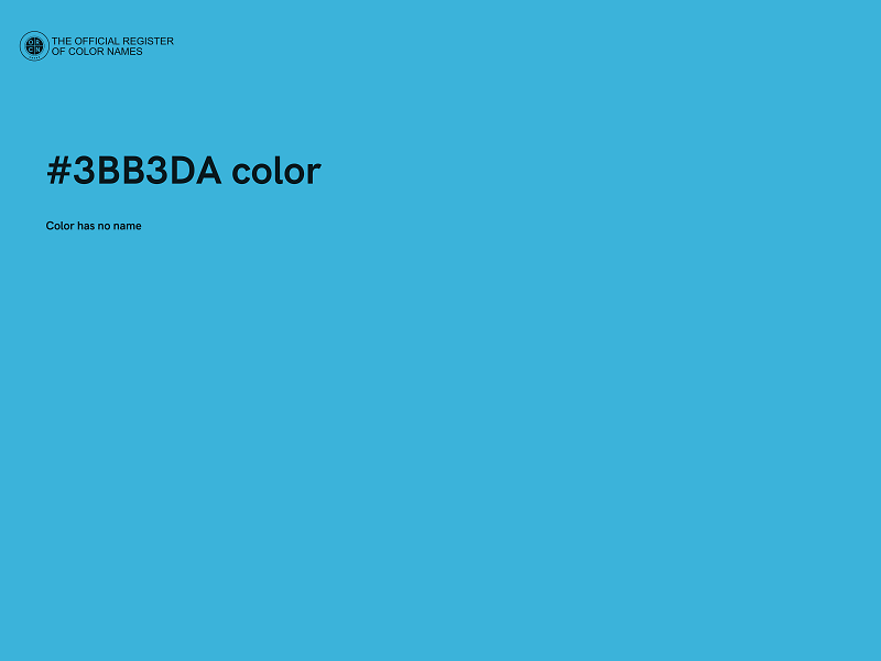 #3BB3DA color image