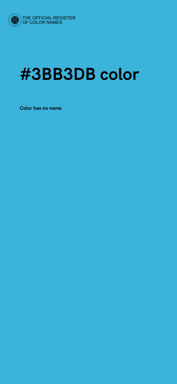 #3BB3DB color image