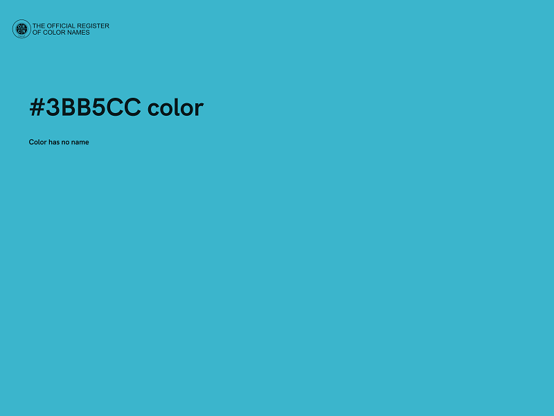 #3BB5CC color image
