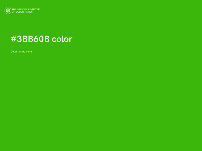 #3BB60B color image