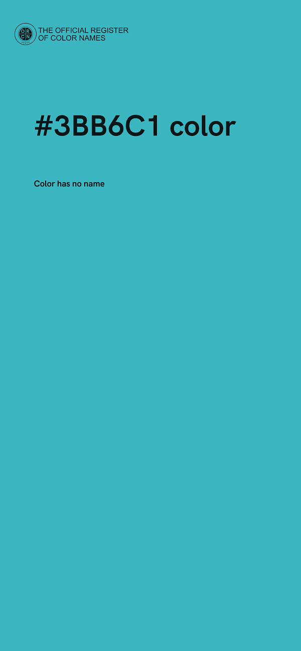 #3BB6C1 color image