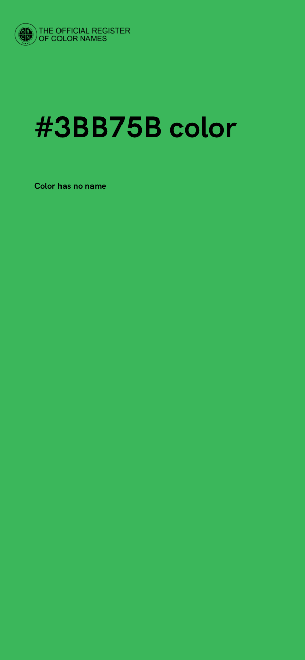 #3BB75B color image