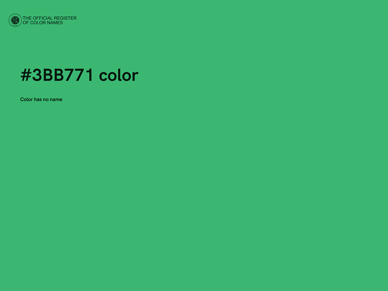 #3BB771 color image