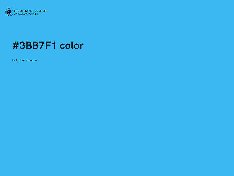 #3BB7F1 color image