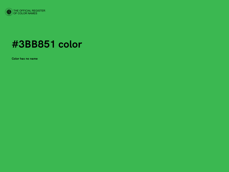 #3BB851 color image