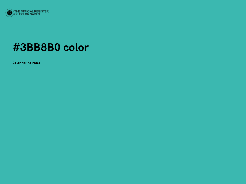 #3BB8B0 color image
