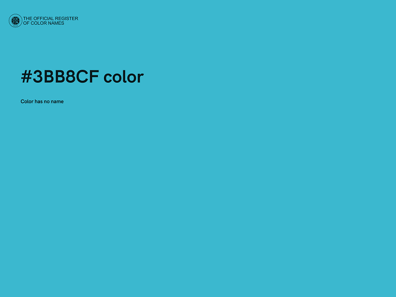 #3BB8CF color image