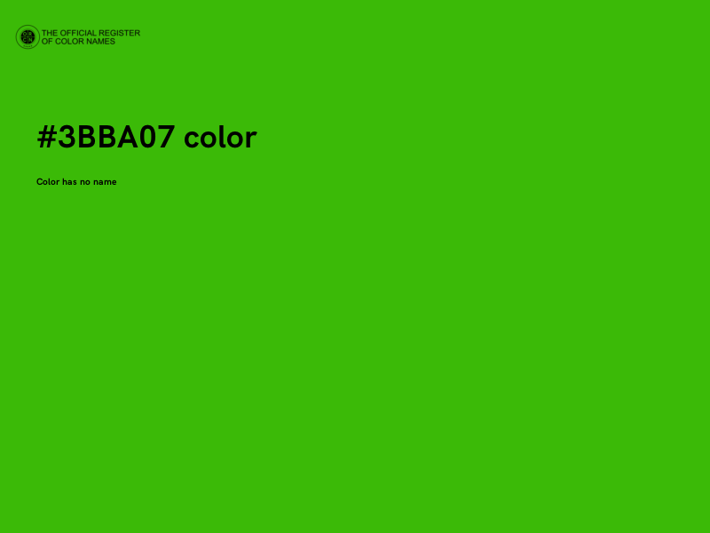 #3BBA07 color image