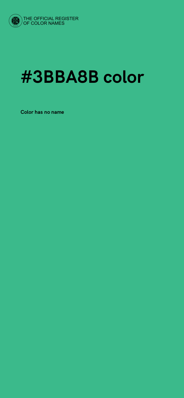 #3BBA8B color image