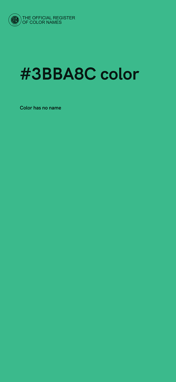 #3BBA8C color image