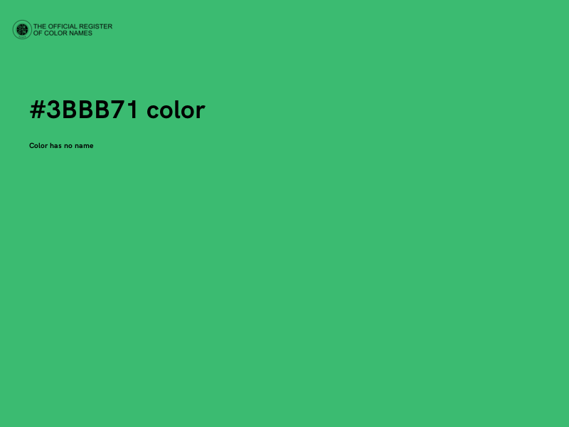 #3BBB71 color image