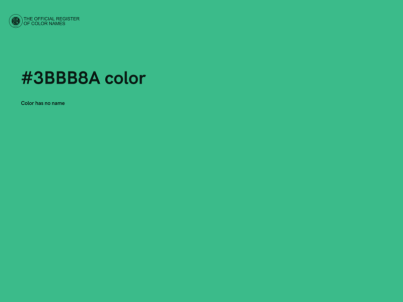 #3BBB8A color image