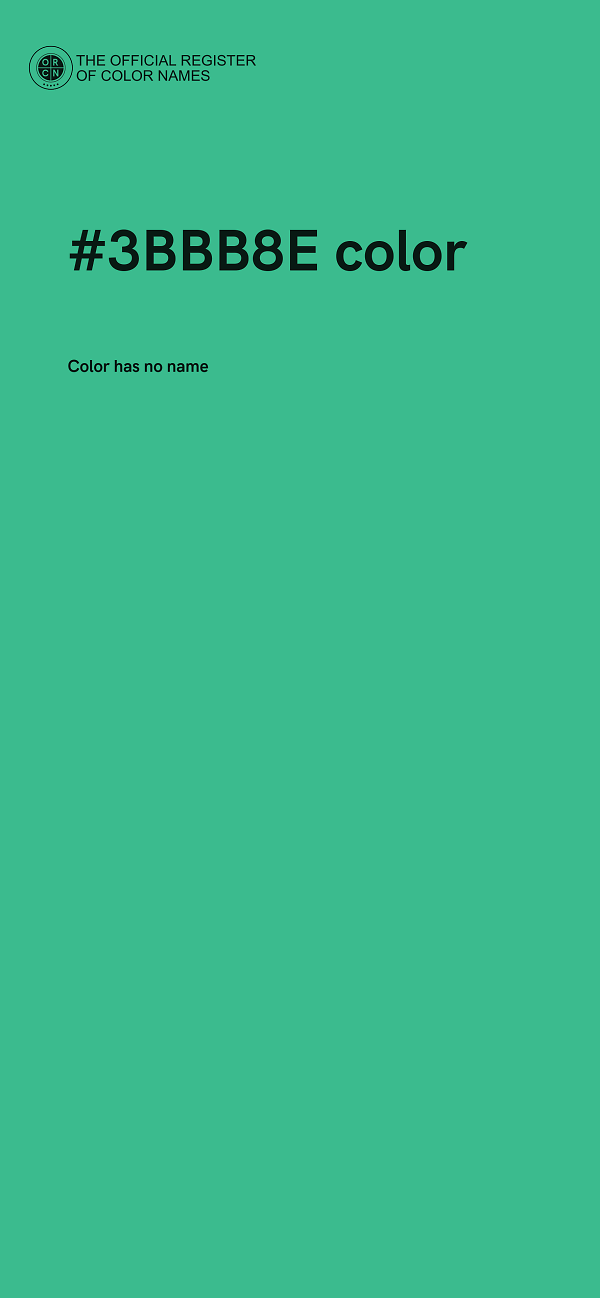 #3BBB8E color image