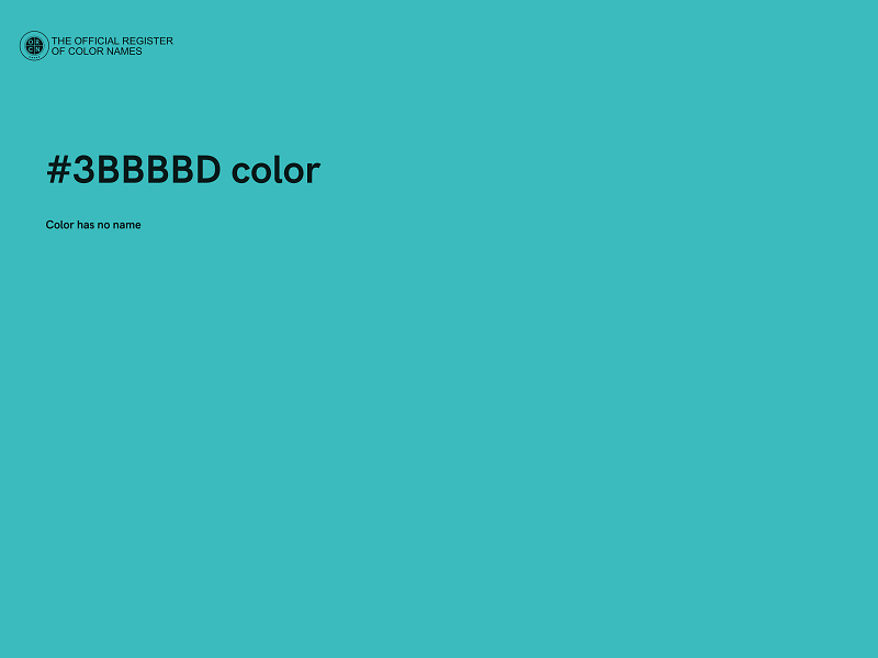 #3BBBBD color image