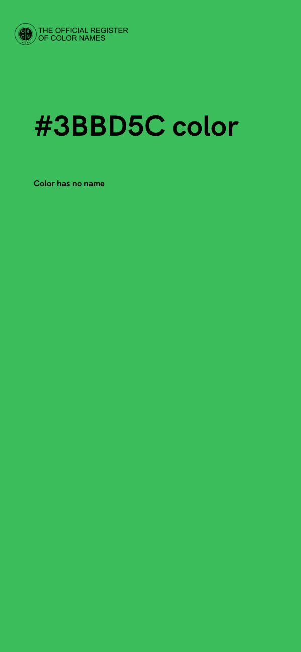 #3BBD5C color image