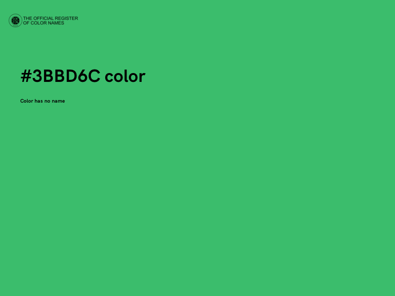 #3BBD6C color image