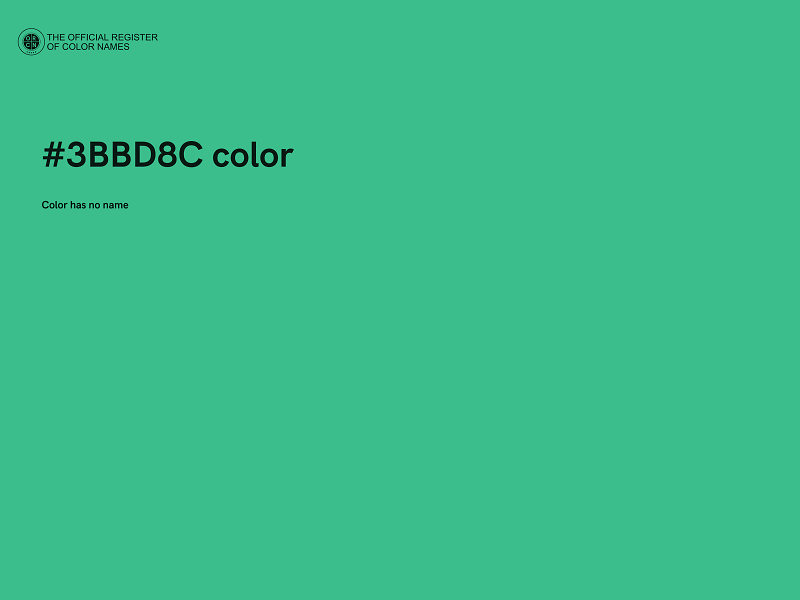 #3BBD8C color image