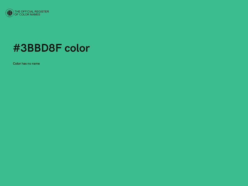 #3BBD8F color image