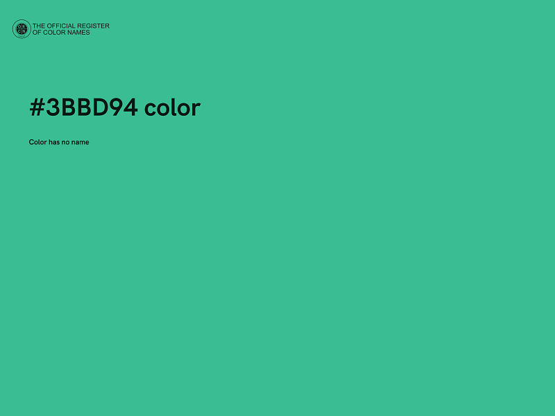 #3BBD94 color image