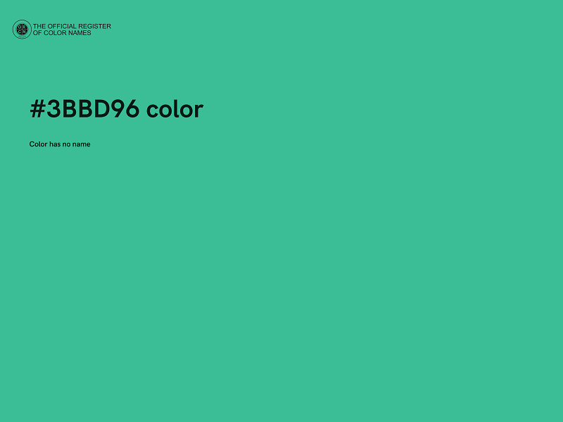 #3BBD96 color image