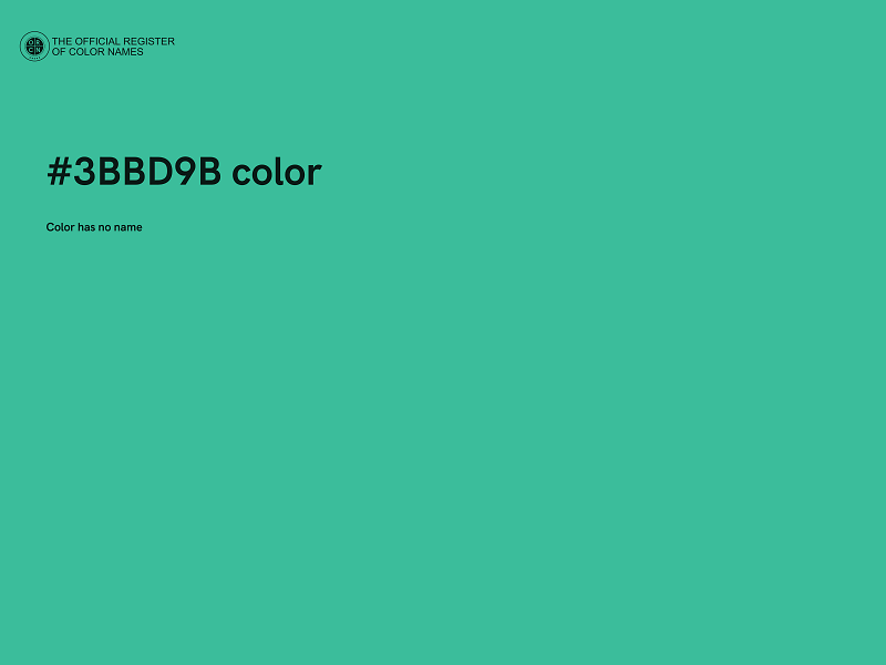 #3BBD9B color image