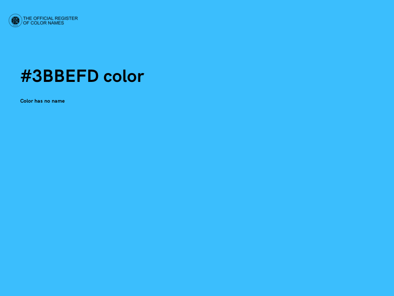 #3BBEFD color image